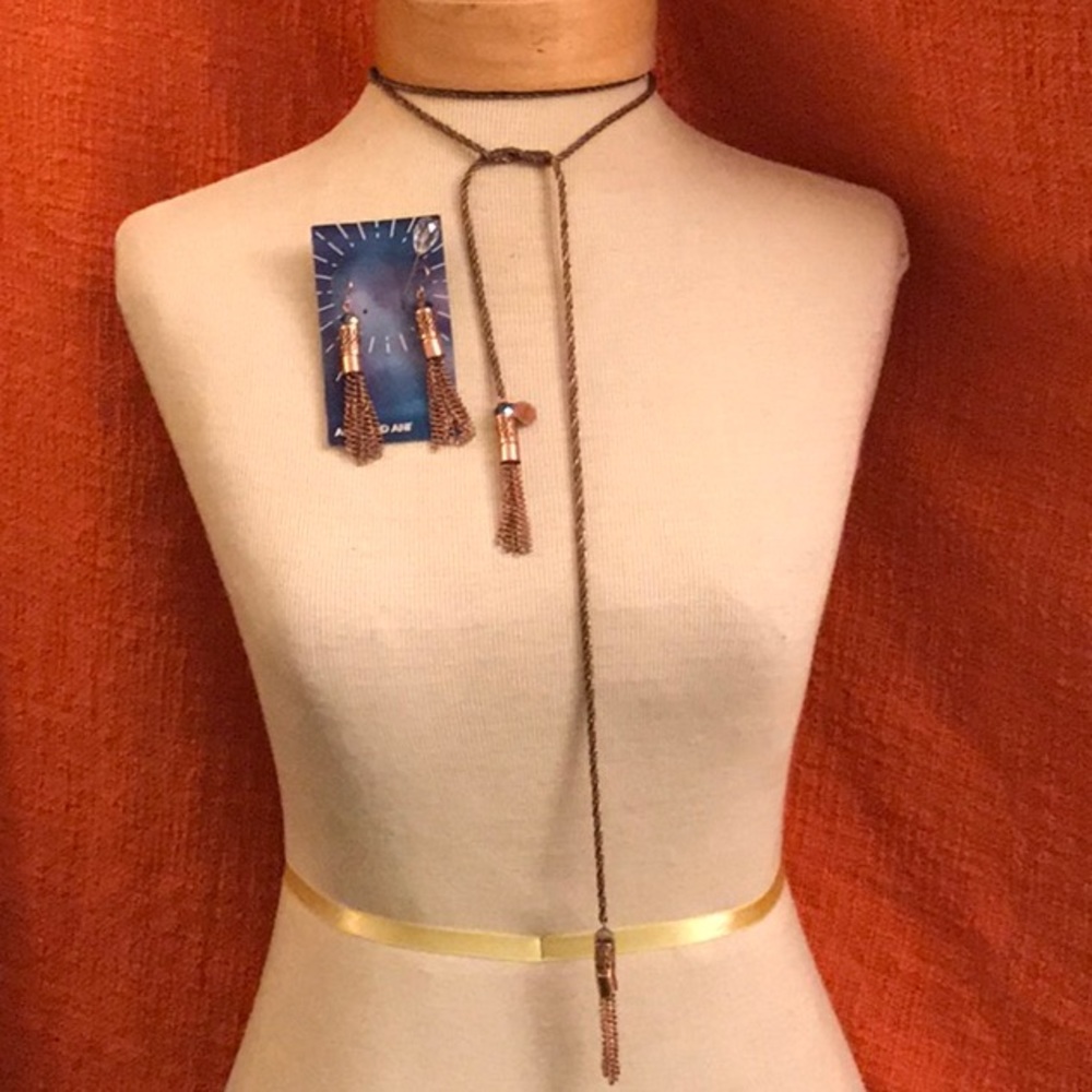 ALex and Ani Lariat Necklace|Earrings|Aurora Blaze